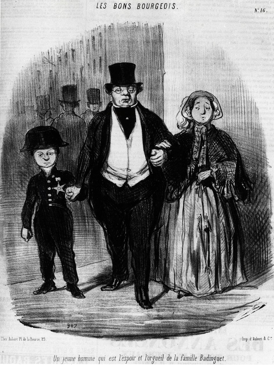 Les Bons Bourgeois - ドーミエ作、1846年9月16日の「Charivari」誌に掲載。 作： オノレ・ドーミエ