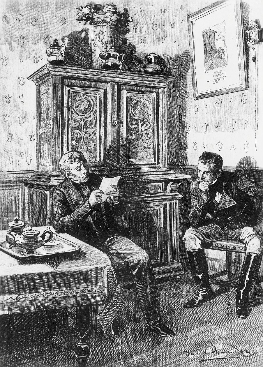 Daniel Hernandez (1856-1932) による Country Doctor の挿絵、Honore de Balzac (1799-1850) による小説、1902 年にパリで出版された Human Comedy というタイトルの多巻コレクションから 作： オノレ・ド・バルザック