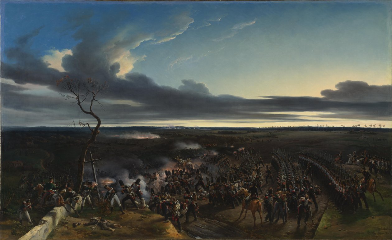 1814年2月11日、フランスでのモンミライユの戦い 作： エミール・ジャン・オレス・ヴェルネ