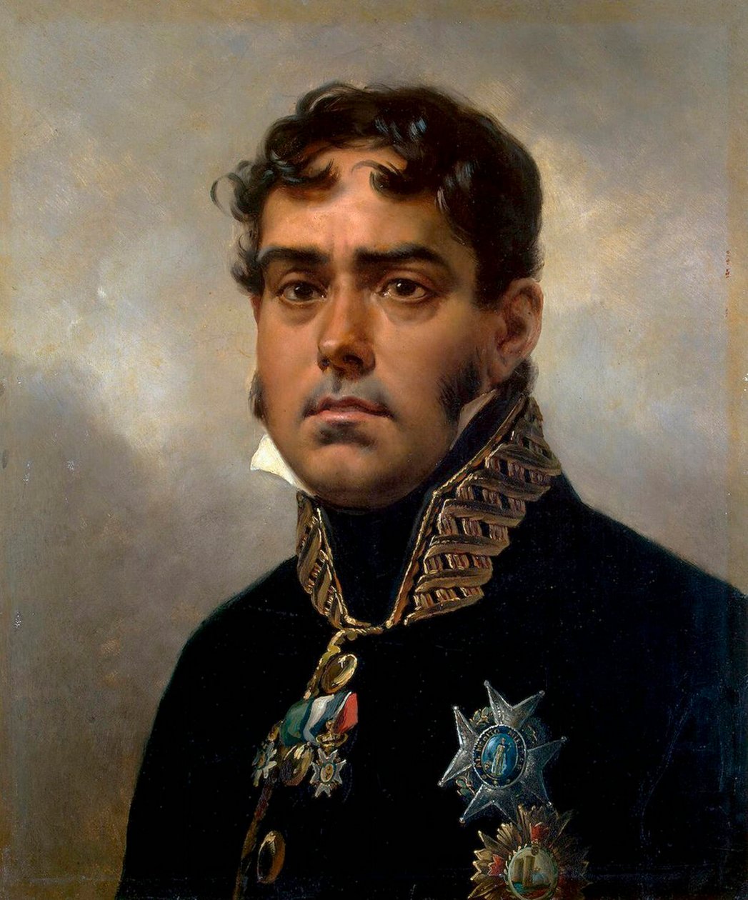 パブロ・モリージョ・イ・モリージョ将軍の肖像、1820～1822年。 作： エミール・ジャン・オレス・ヴェルネ