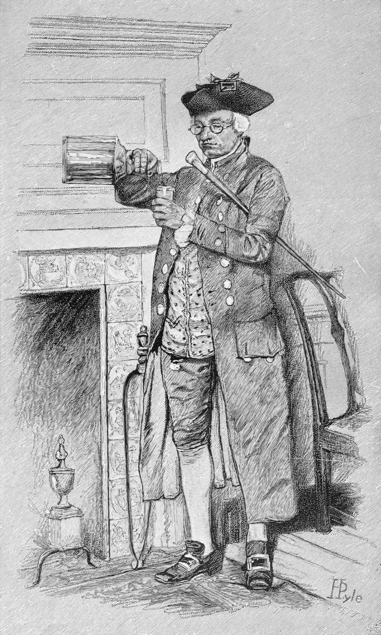 マイナーのモーニングホーン、ハーパーの雑誌、1881年 作： ハワード・パイル