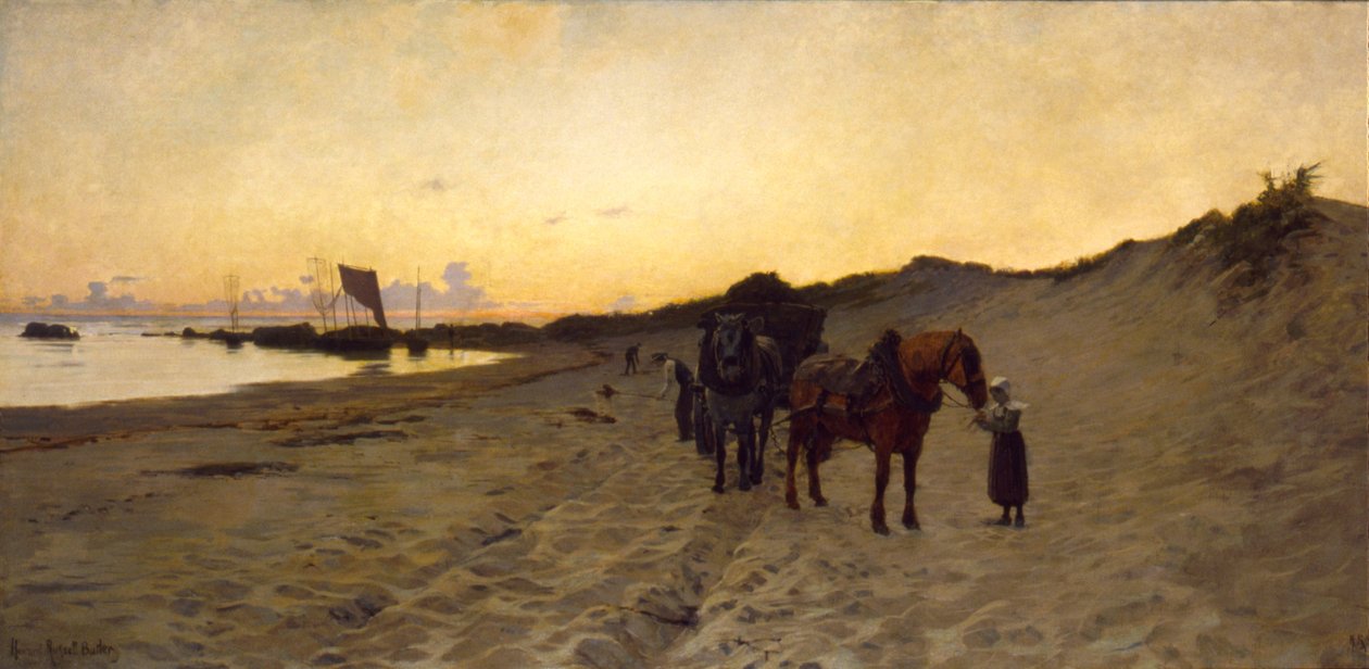 海藻採集者、1886 年。 作： ハワードラッセルバトラー