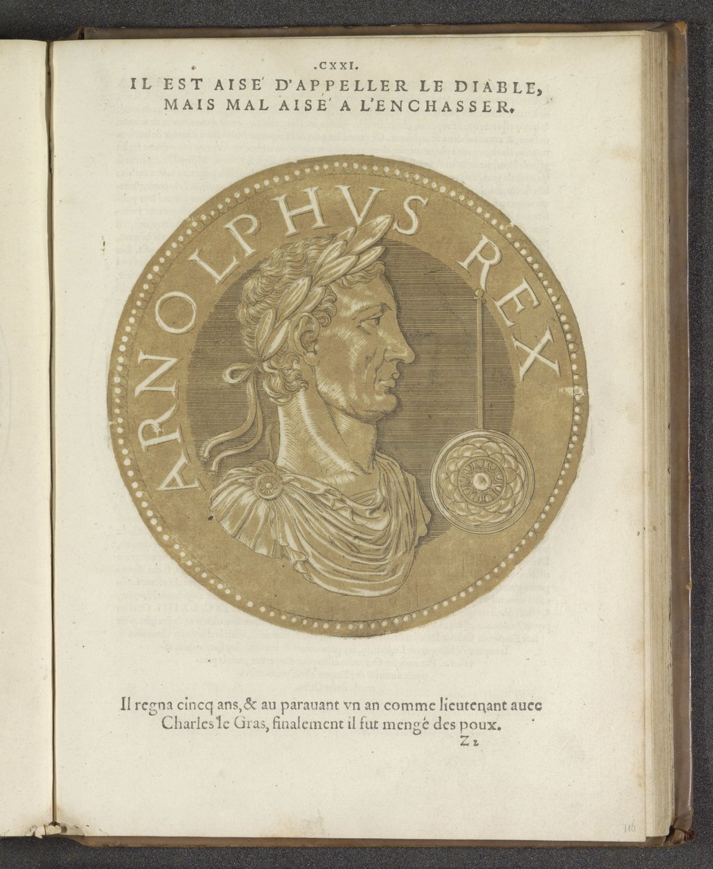 Arnolphus Rex、「The Pictures MostAllEmperors」より 作： Hubert Goltzius