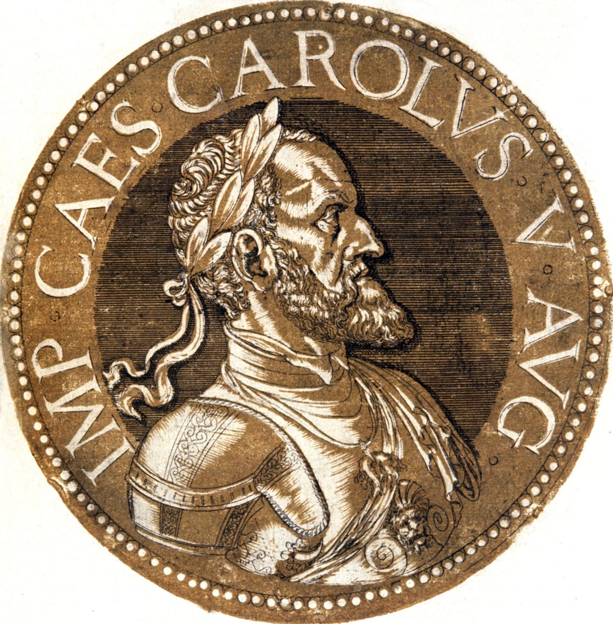 カール5世、神聖ローマ皇帝 作： Hubert Goltzius