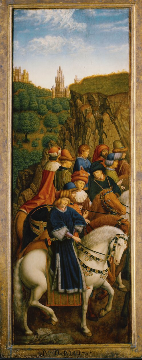 The Just Judges, lower left panel of the Ghent Altarpiece   1438409   ja       japanese Successfully Translated  Original: passengers in a bus in Paris Translat: passengers in a bus in Paris 1453350 ja japanese Successfully Translated Original: Frontispiec 作： Hubert & Jan van (1390 1441) (後) Eyck