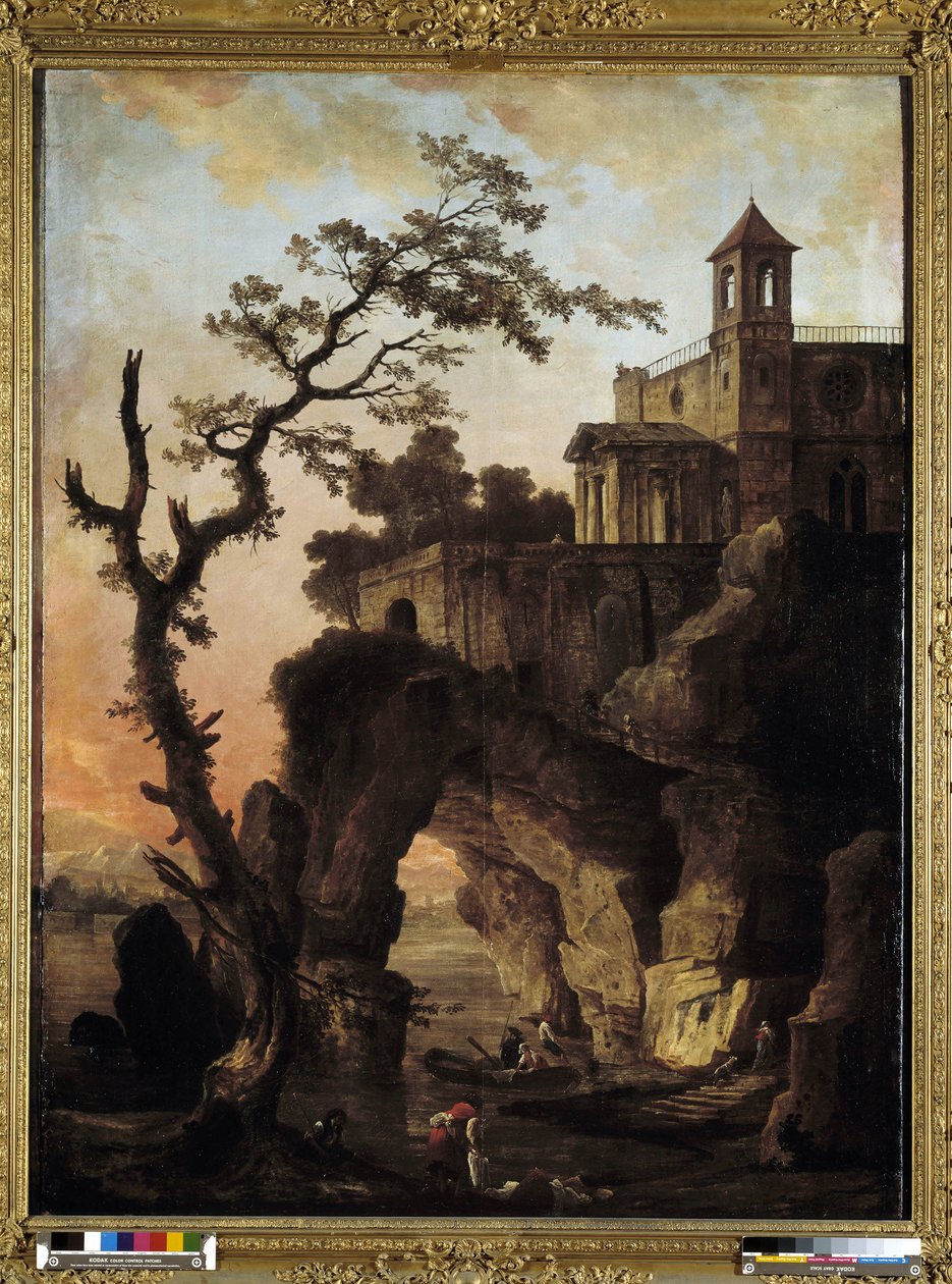 ファンタジーの風景 作： ヒューバート・ロバート