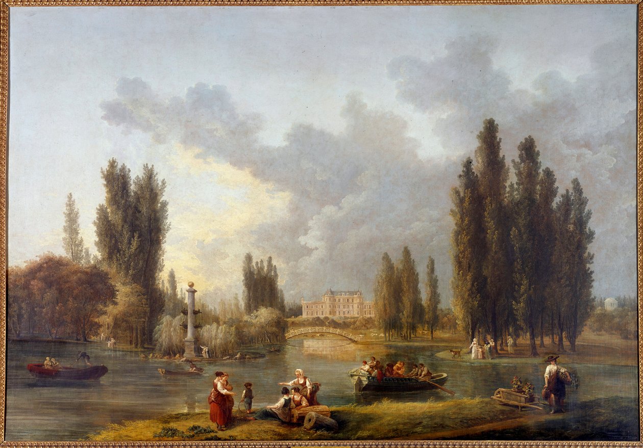 ル・シャトー・ド・メレヴィル ユベール・ロベール（1733-1808）の絵画 18世紀 ショー、フランス国立美術館蔵 作： ヒューバート・ロバート
