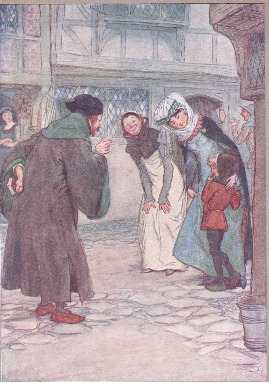 1910年のウィンザーの陽気な妻からのイラスト 作： ヒュー・トムソン