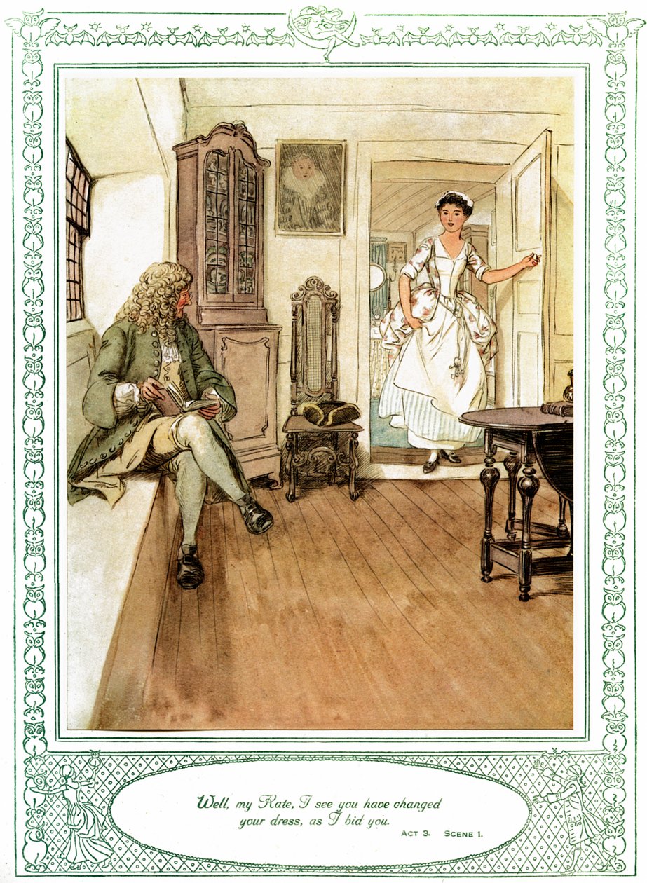 オリバー・ゴールドスミスの舞台「She Stoops to Conque」。 作： ヒュー・トムソン