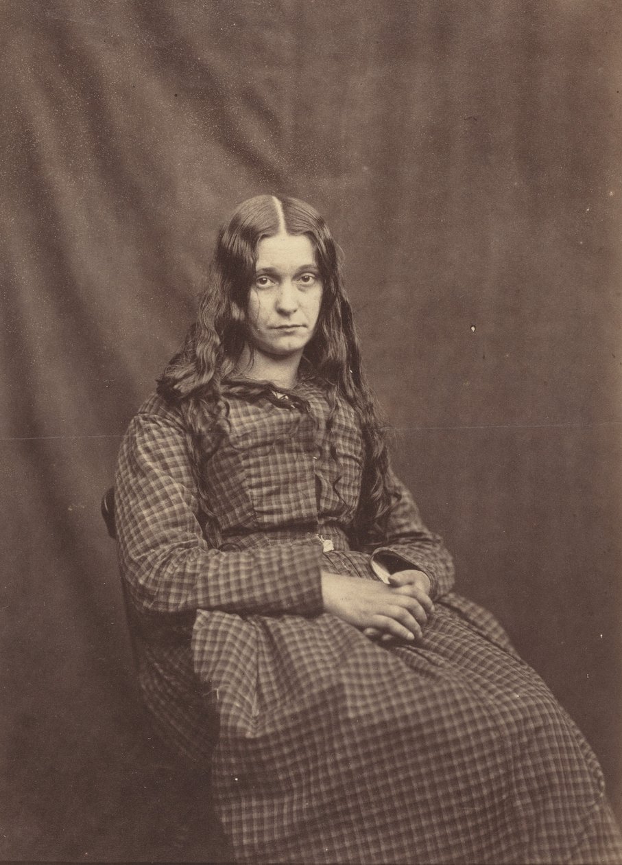 女性、サリー郡精神病院、c.1855年（写真） 作： ヒュー・ウェルチ・ダイヤモンド