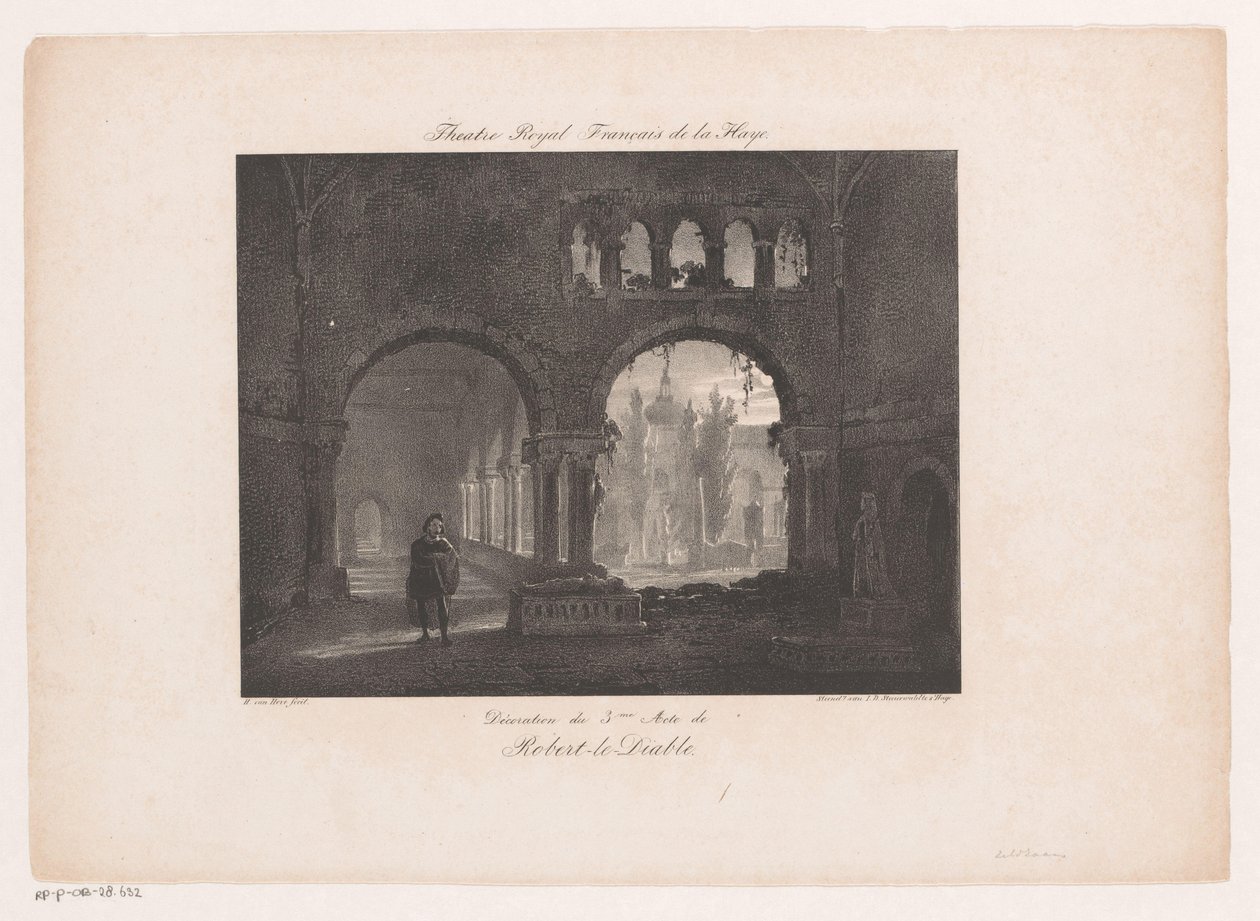 オペラ「ロベルト・ル・ディアブル」の舞台作品 Theatre Royal Francais de la Haye (オブジェクトのタイトル) 作： Huib van Hove Bz