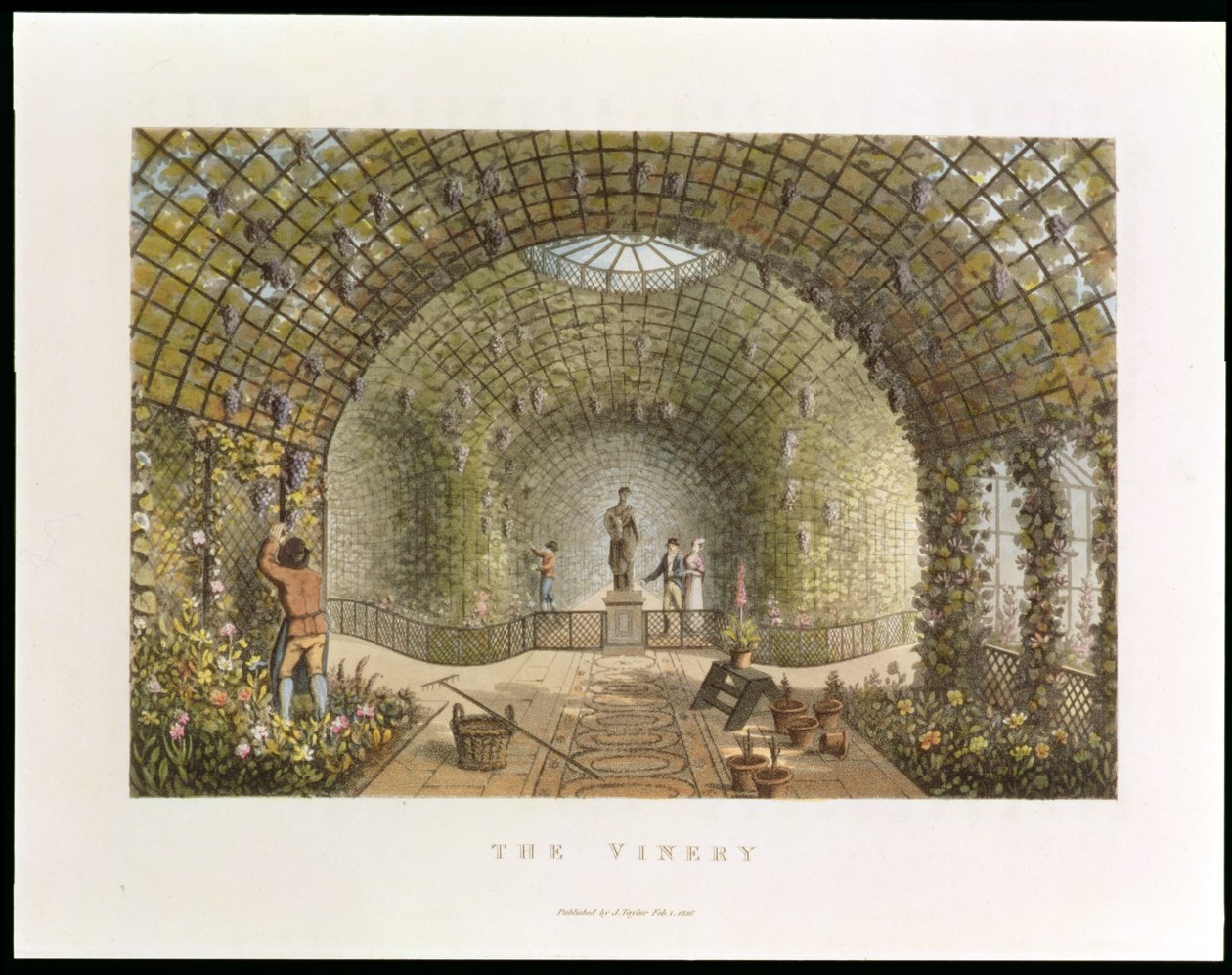 ワイナリー、「風景園芸の理論と実践に関する断片」、パブ。 1816 作： ハンフリー・レプトン