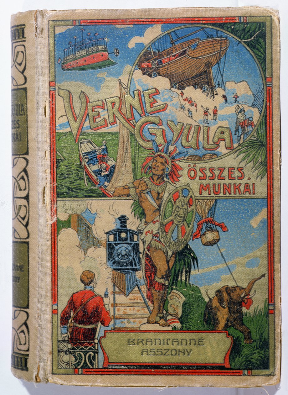 ジュールヴェルヌ（1828〜1905）によるミストレスブラニカンの表紙、20世紀初頭 作： ハンガリー語学校