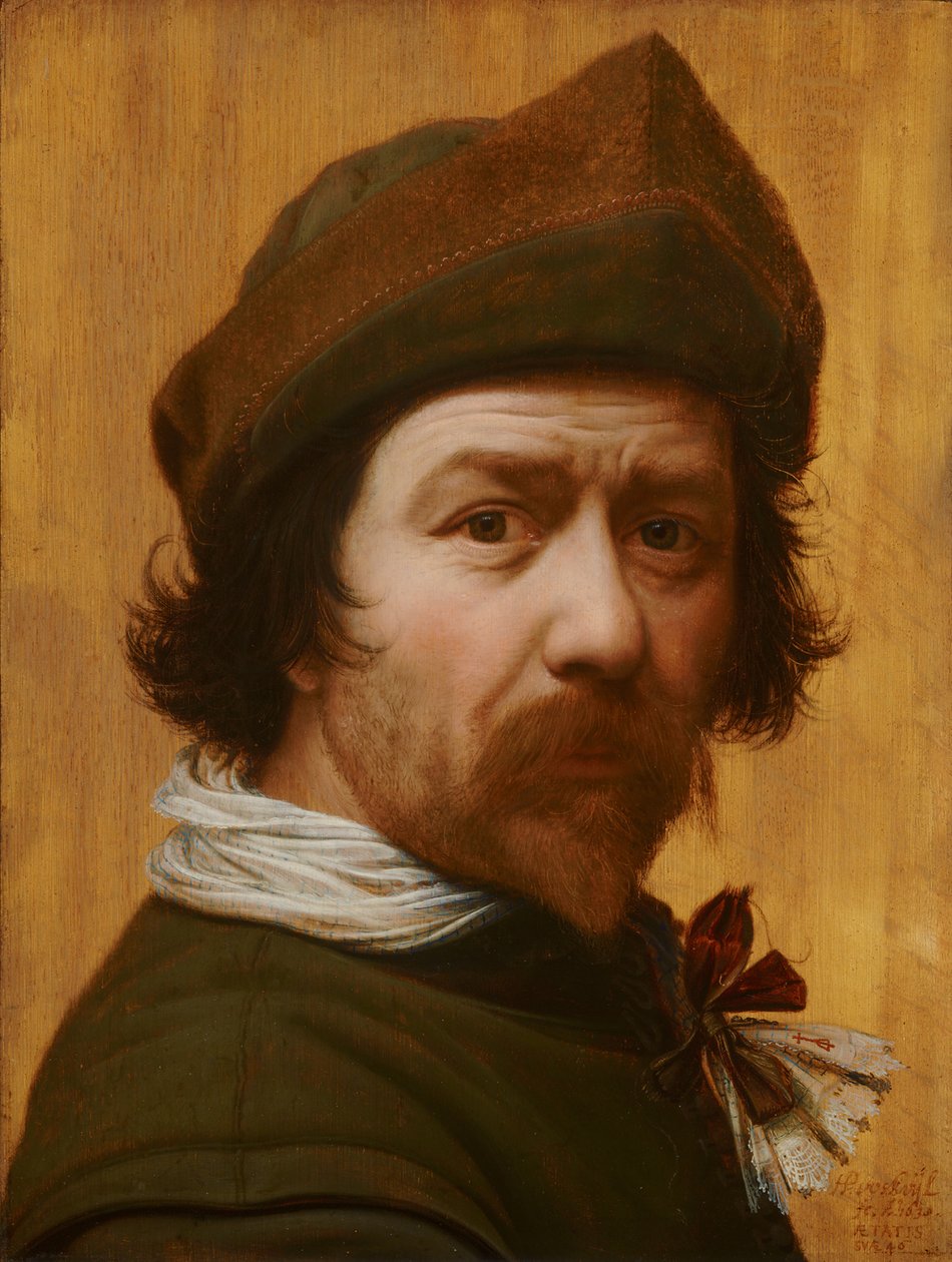 自画像、1638年。 作： Huygh Pietersz Voskuyl