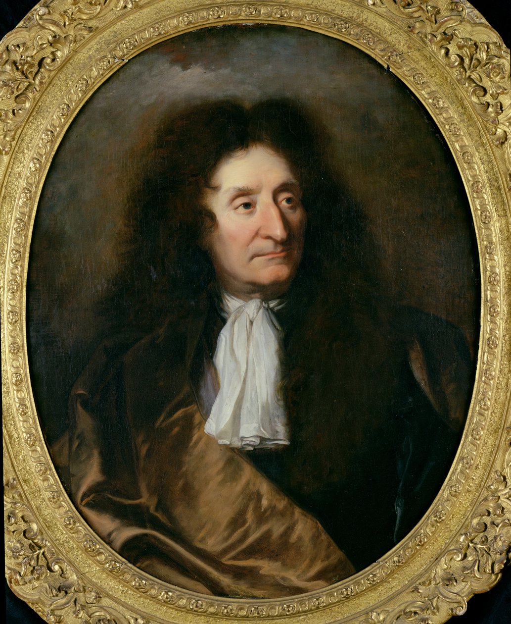 ジャン・ド・ラ・フォンテーヌの肖像（1621-95） 作： ヒヤシンス・フランソワ・リゴー