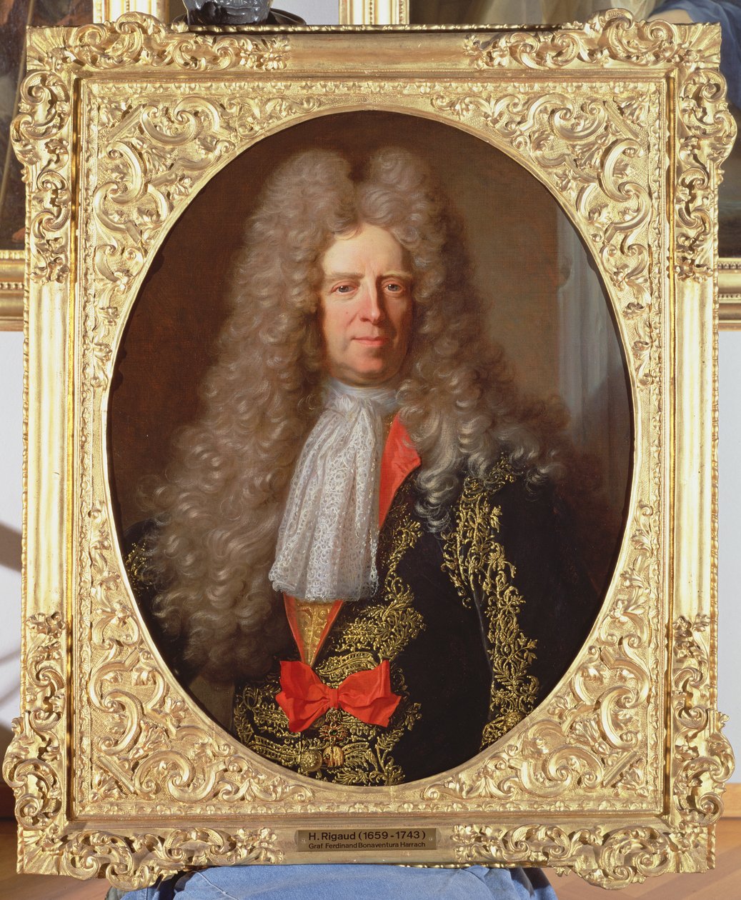 フェルディナンドボナベンチュラハラッハ伯爵（1636-1706）、ハンガリー国王レオポルド1世の執事（1640-1705）、1698年 作： ヒヤシンス・フランソワ・リゴー