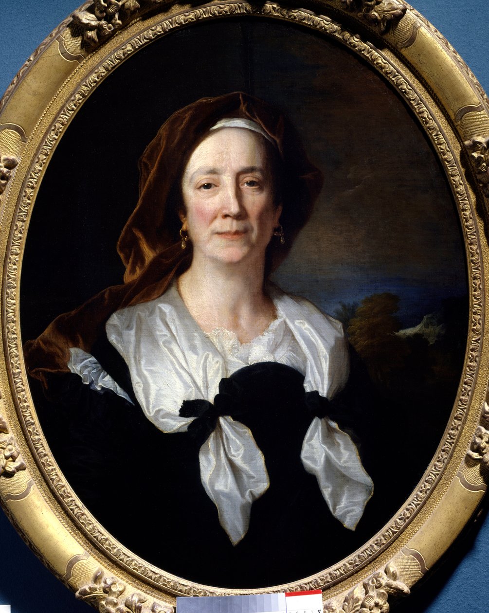 画家の母、マリー・セールの肖像 ヒャカンテ・リゴー（1659-1743）の絵画 1695年 日。0,79x0,61 m タオン、城 フォンテーヌ・アンリ。 作： ヒヤシンス・フランソワ・リゴー