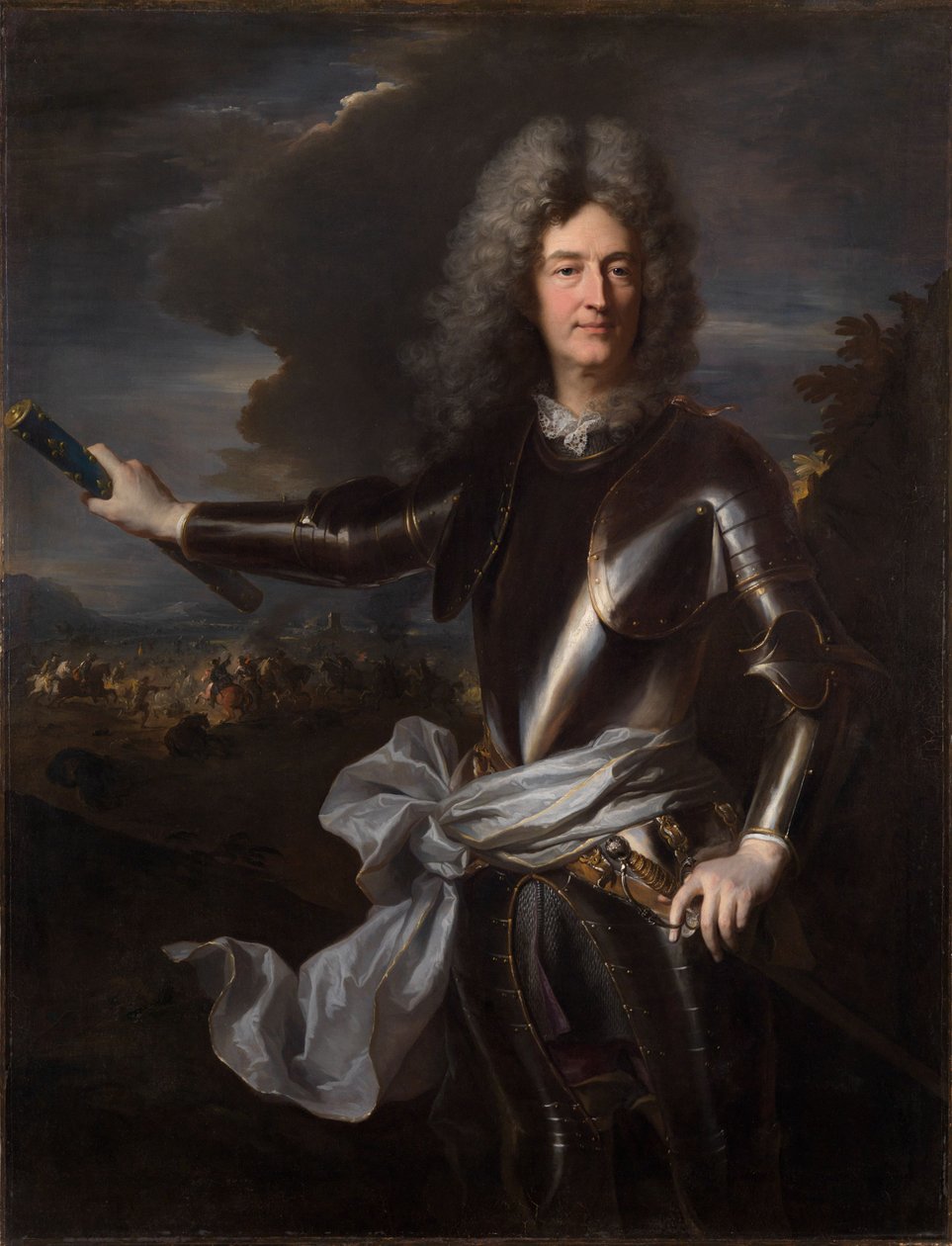 シャルル＝オーギュスト・ド・マティニョン元帥の肖像 作： Hyacinthe Rigaud