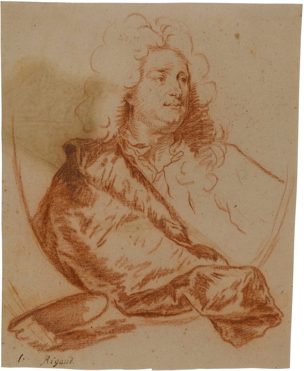 画家シャルル・ド・ラ・フォッスの肖像 (1636-1716) 作： Hyacinthe Rigaud