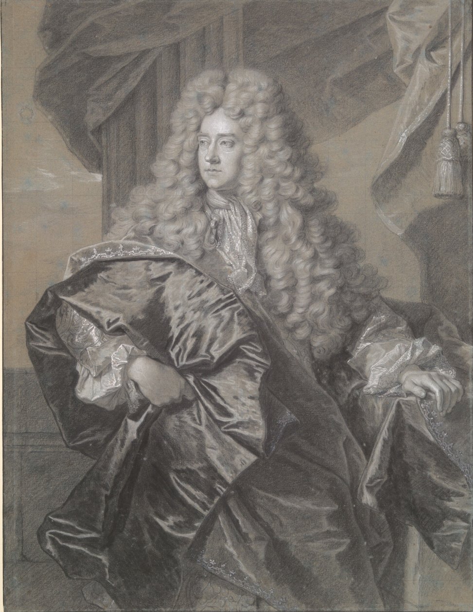 初代ジャージー伯爵エドワード・ヴィリアーズの肖像 作： Hyacinthe Rigaud