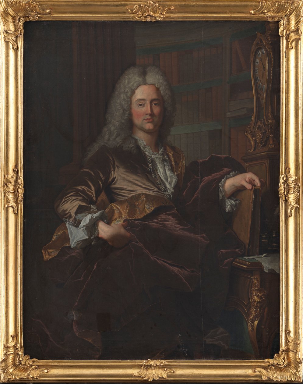 高等裁判所判事ペダー・ベンゾン・ミリウスの肖像画 作： Hyacinthe Rigaud
