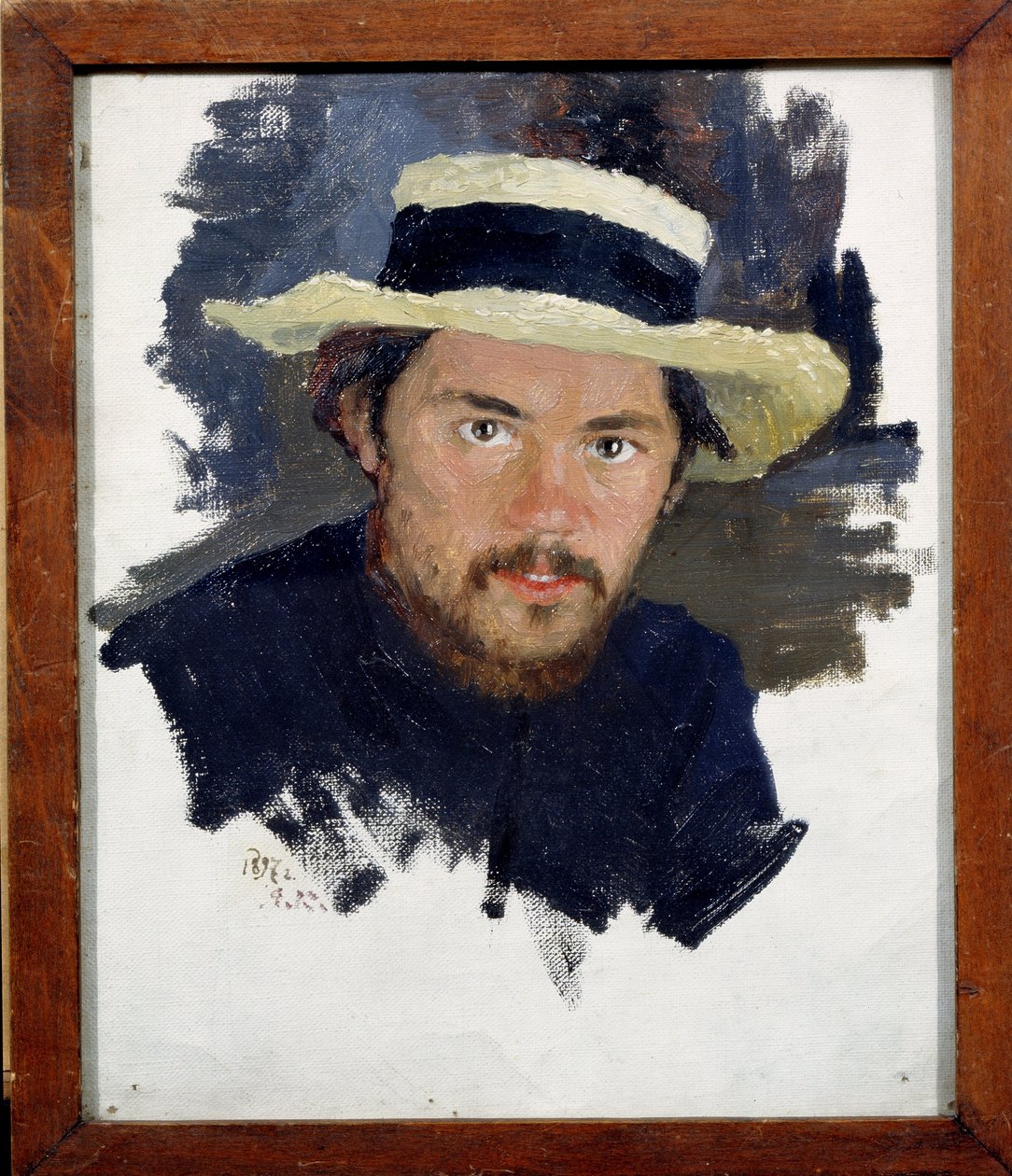 自画像（自画像）。 Jakov Jakovlevich Kalinichenko (1869-1938) の絵画、キャンバスに油彩 作： イアコフ・カリニチェンコ