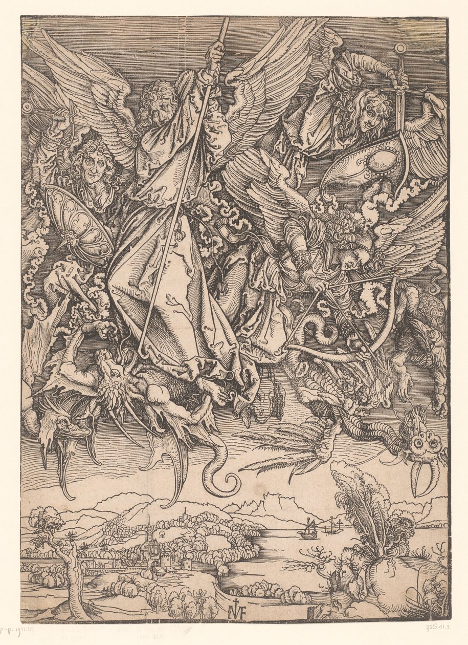 大天使はドラゴンと戦う Dürer