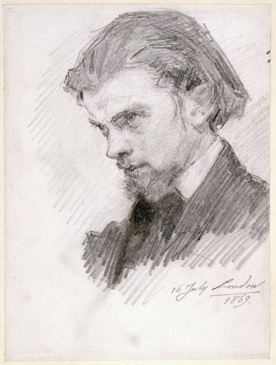 自画像、1859 作： イグナス・アンリ・ジャン・ファンタン・ラトゥール