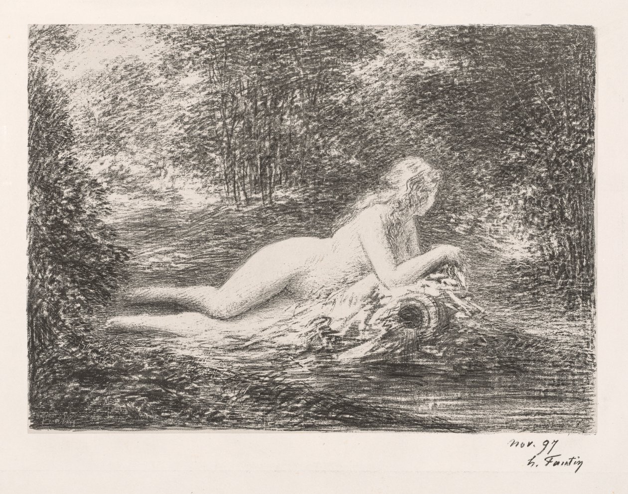 春、1897年。 作： イグナス・アンリ・ジャン・ファンタン・ラトゥール