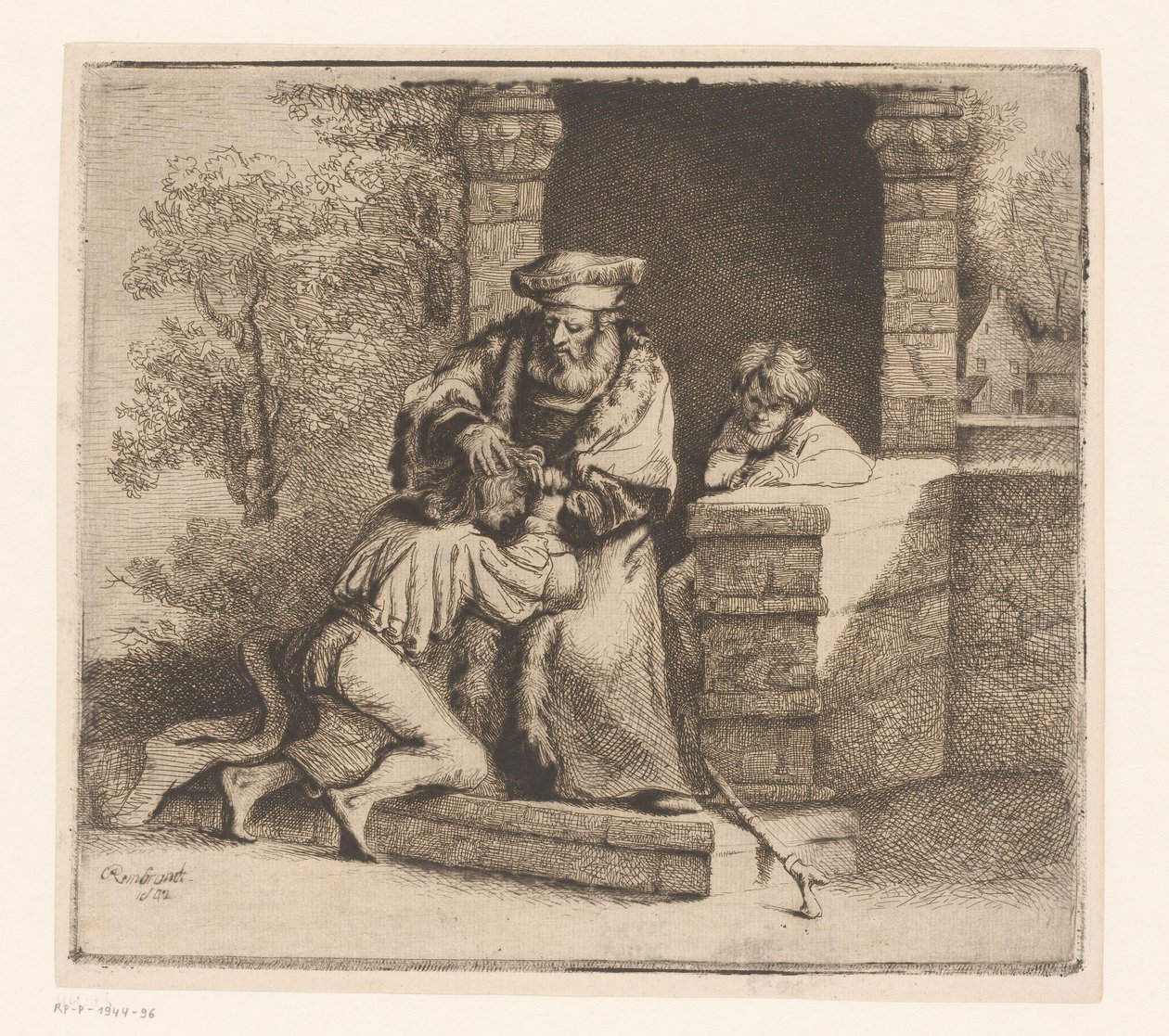 放蕩息子の里帰り 作： Ignace Joseph de Claussin（帰属）