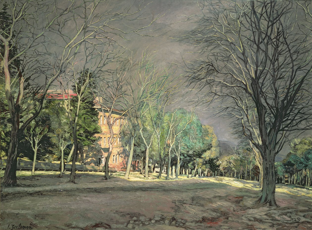 El Escorial、1932年近くの田舎 作： イグナシオ・ズロアガ・イ・サバレタ