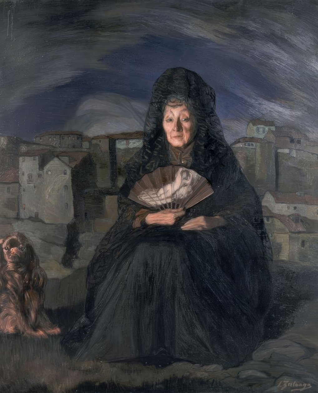 DOÑAROSITA GUTIERREZ-1915-OLEO - LIENZO-166,5×140 cm 作： イグナシオ・ズロアガ・イ・サバレタ