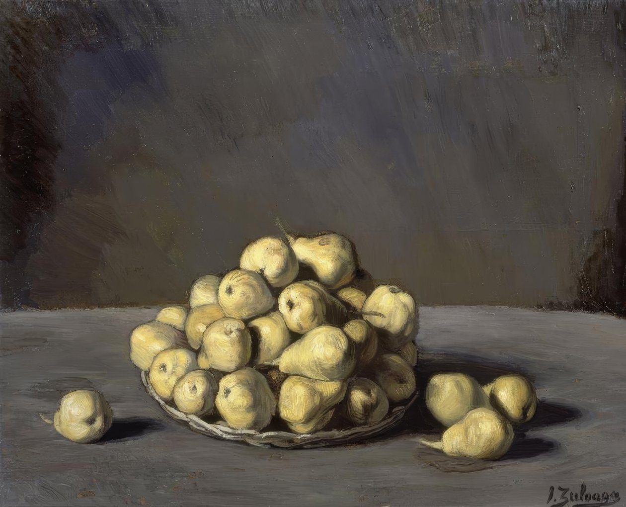 ドン・ギンド・ボーデゴンの梨– 1944-45 – O - L65X80CM 作： イグナシオ・ズロアガ・イ・サバレタ
