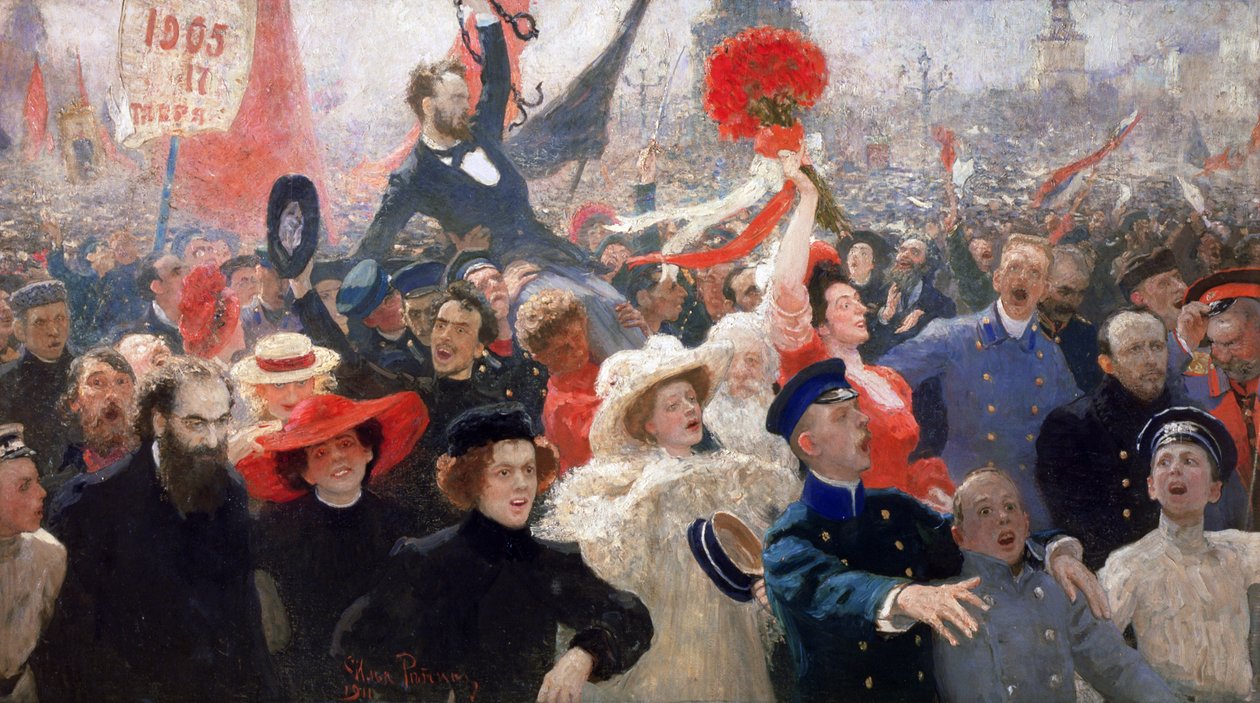 1905年10月17日 作： イリヤ・エフィモヴィチ・レーピン
