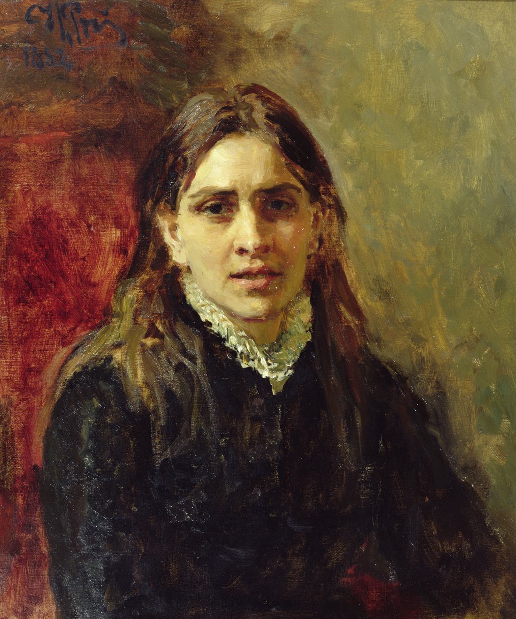 ペラジェヤ・アンティポヴナ・ストレペトワの肖像（1850-1903）1882 作： イリヤ・エフィモヴィチ・レーピン