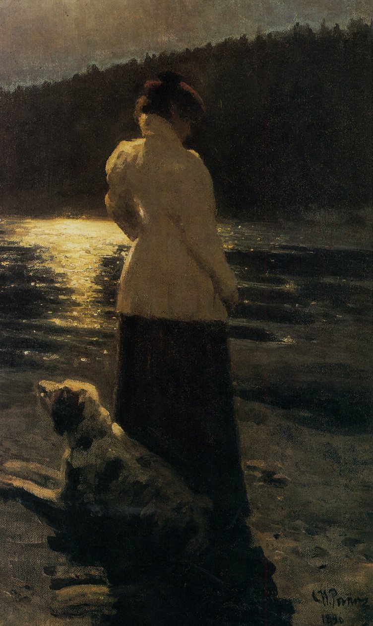 月明かりの夜、1896 作： イリヤ・エフィモヴィチ・レーピン