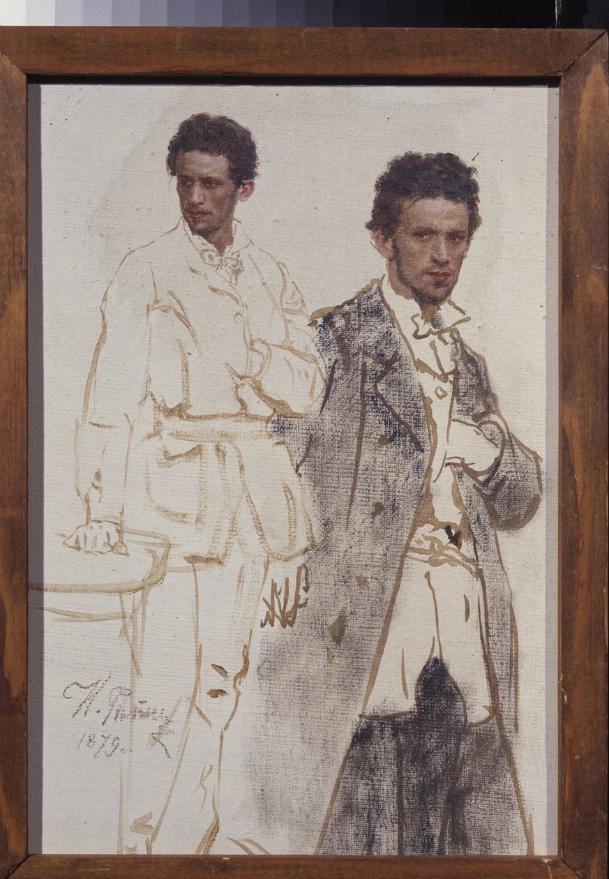 ニコライ・ヴェンセルの肖像。 Ilya Yefimovich Repin (Ilia Repin) (1844-1930) の絵画、キャンバスに油彩 作： イリヤ・エフィモヴィチ・レーピン