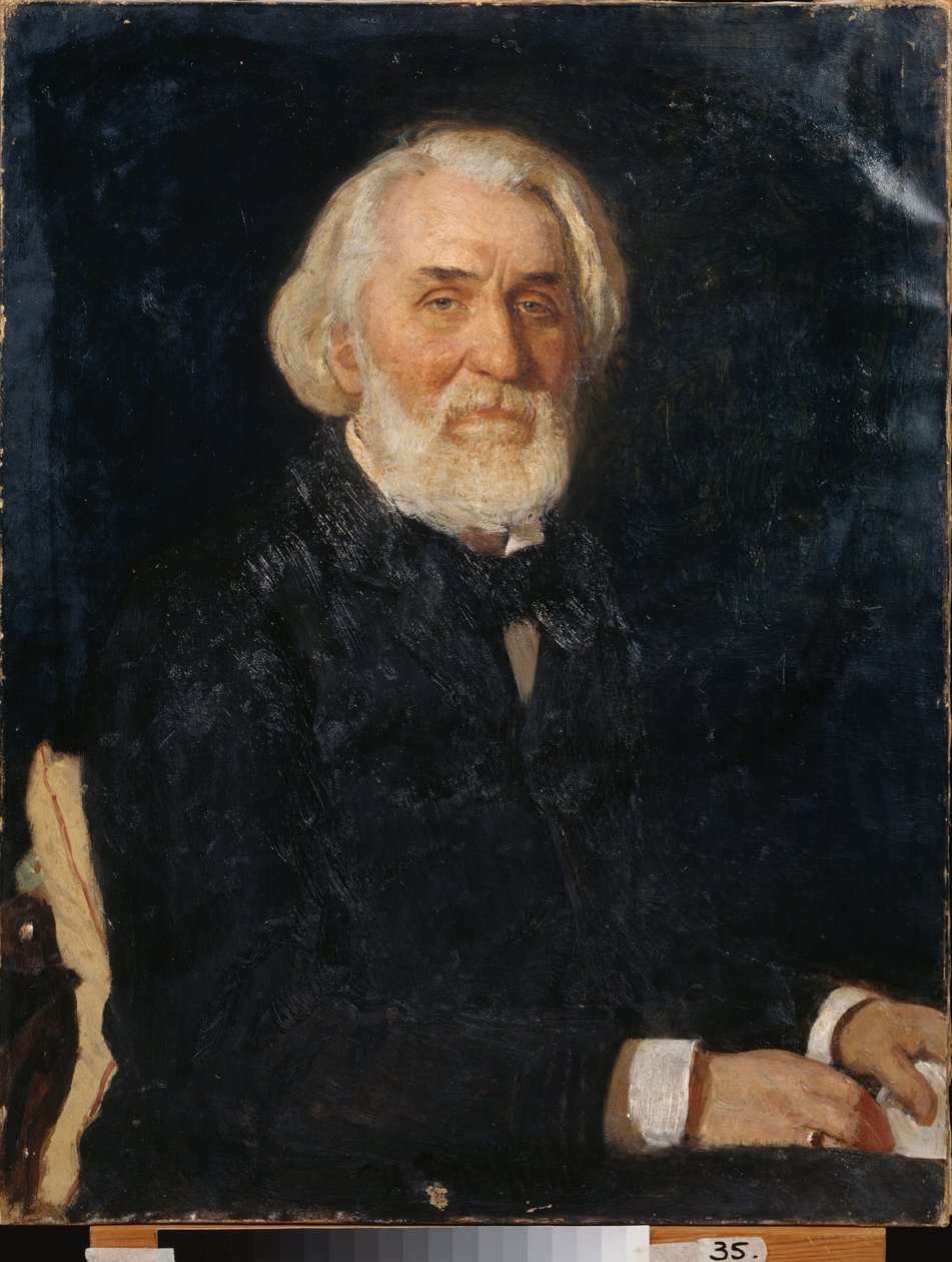 作家Ivan Sergeevich Turgenev（Turgenev）の肖像 作： イリヤ・エフィモヴィチ・レーピン