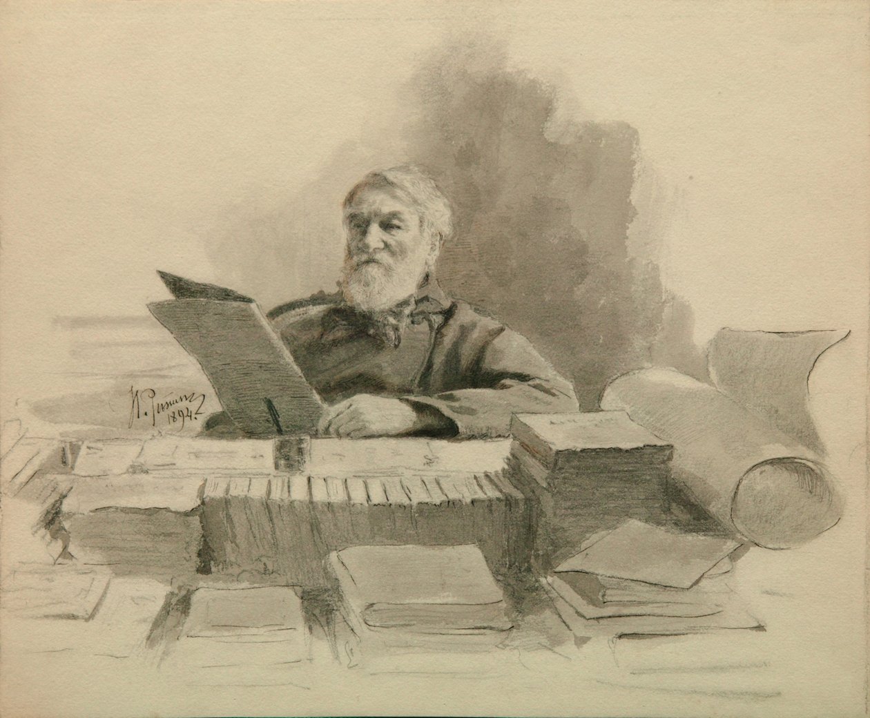 著者の肖像ドミトリー・グリゴロビッチ1822-1899、1894 作： イリヤ・エフィモヴィチ・レーピン