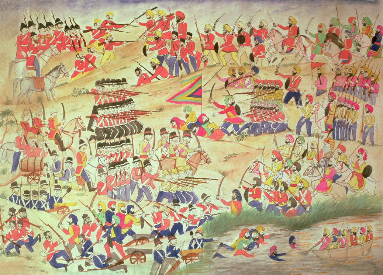 シーク戦争中の事件（紙のトイレ） 作： インドの学校