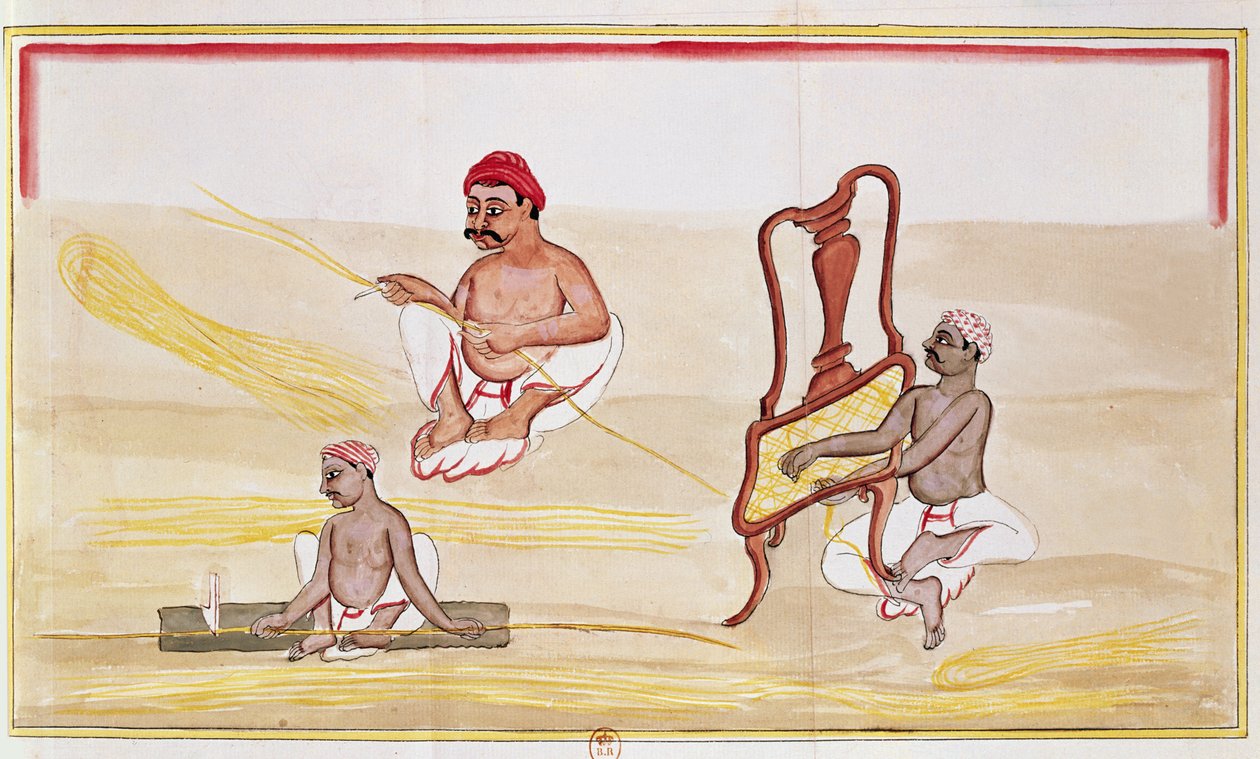 イギリスへの輸出用のむずむず椅子（紙にペンとインクとトイレ） 作： インドの学校