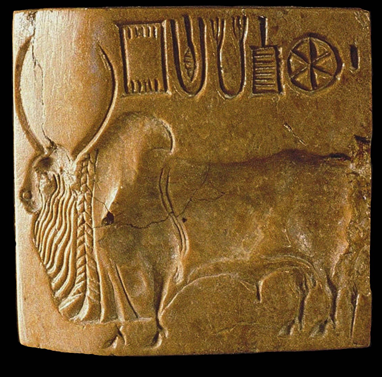 古代ギリシャ 石製 大玉印章『歩く鳥とラテン文字』ドーム型シール 印材 提げ物 紀元前 3 千年紀、インダス渓谷のモヘンジョ ダロで発見された