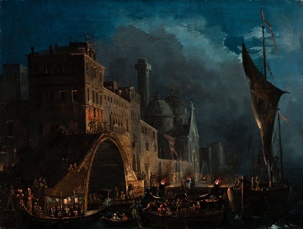 ベネチアのガラの夜、1825-1835年。 作： イッポリート・カフィ