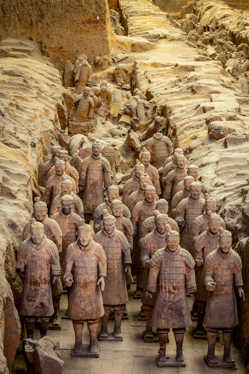 テラコッタ戦士博物館にて、ピット1地区の様々な戦士のシーン...、2009年（写真）。 作： アイラブロック