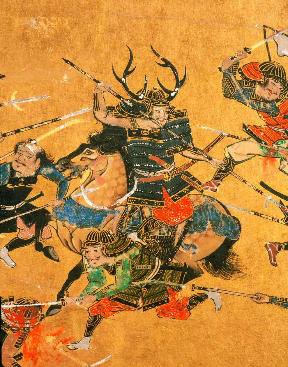 サムアリ-大坂の陣のディテールシーンを描いた2枚のパネル、2005年（写真） 作： アイラブロック