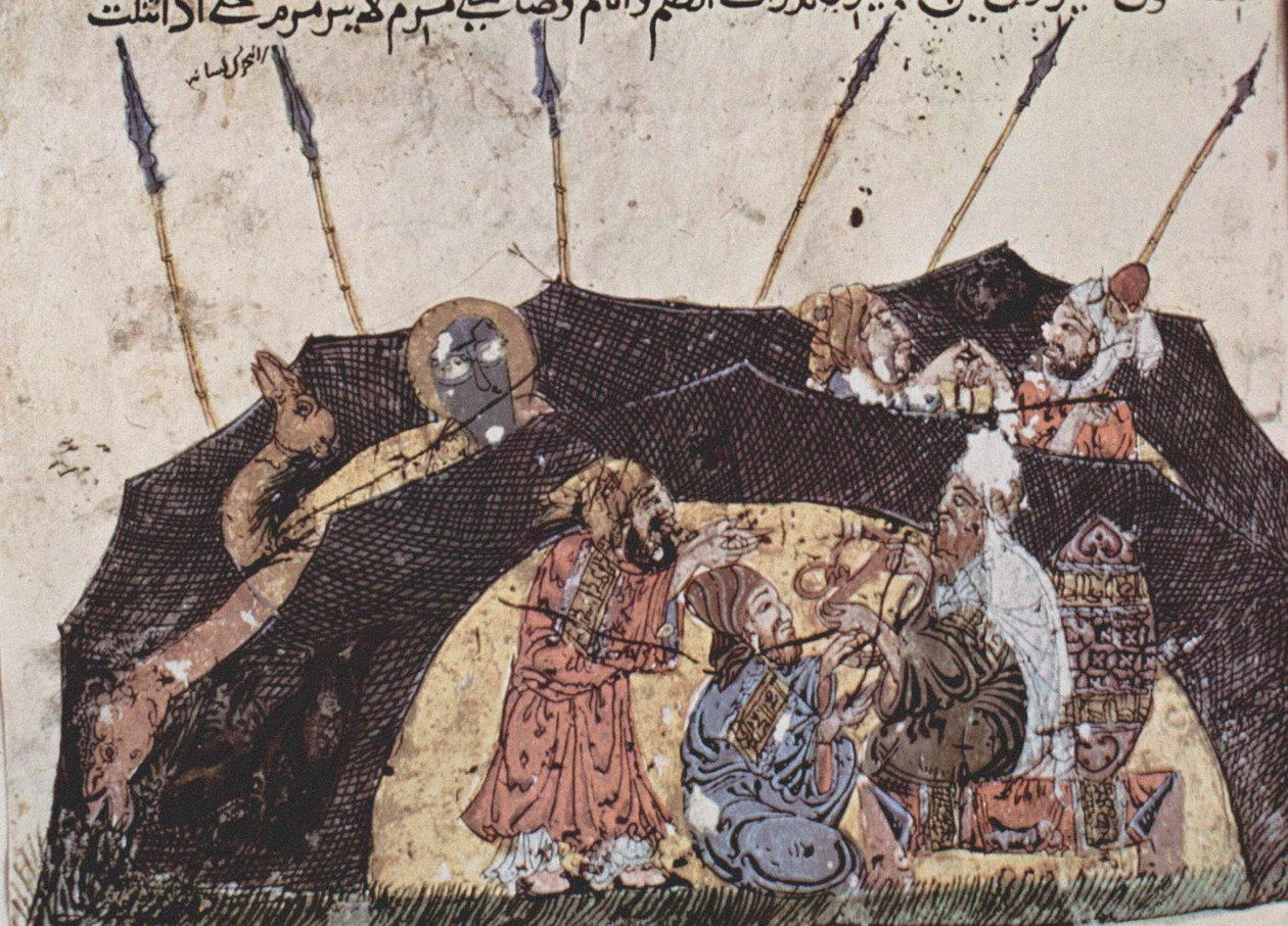 第43回マハリマ・アル・ハリリ、1225-1235（紙のテンペラ） 作： イラクの学校