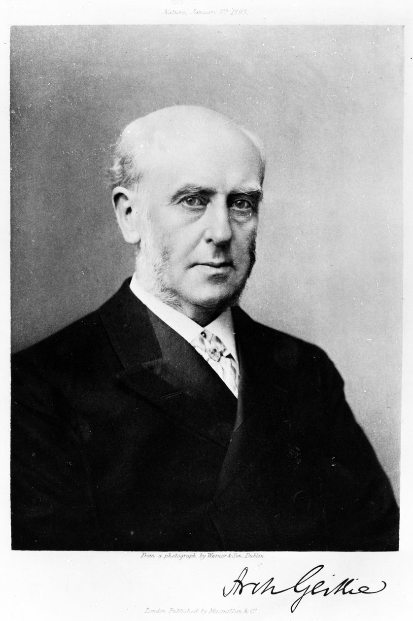 Archibald Geikieの肖像、自然からのイラスト1893年1月5日（グラビア） 作： アイルランドの写真家