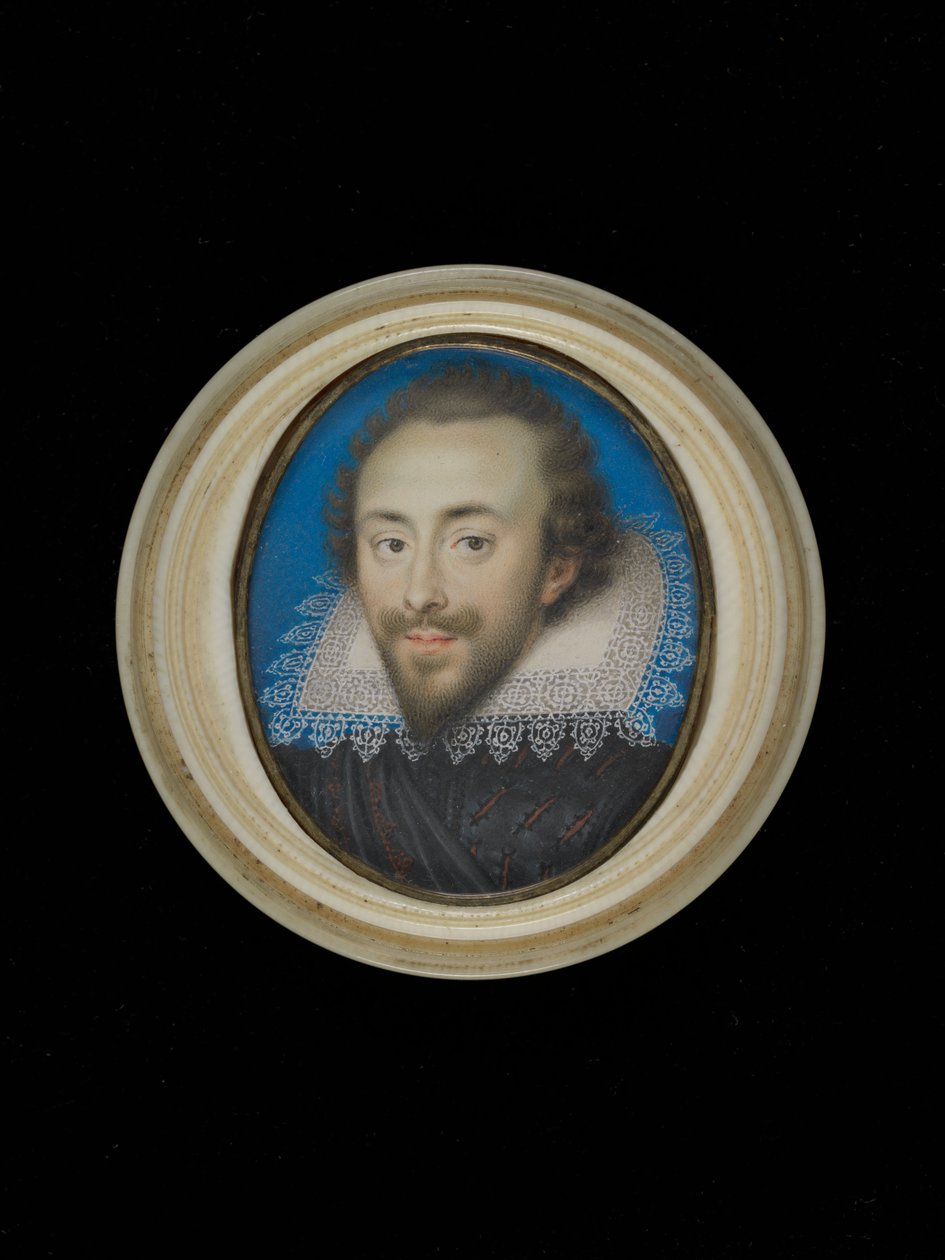 リチャード・サックビルのミニチュア、ドーセットの第3伯爵（1589-1624）、1616年（カードのベラムのボディカラー） 作： アイザック・オリバー