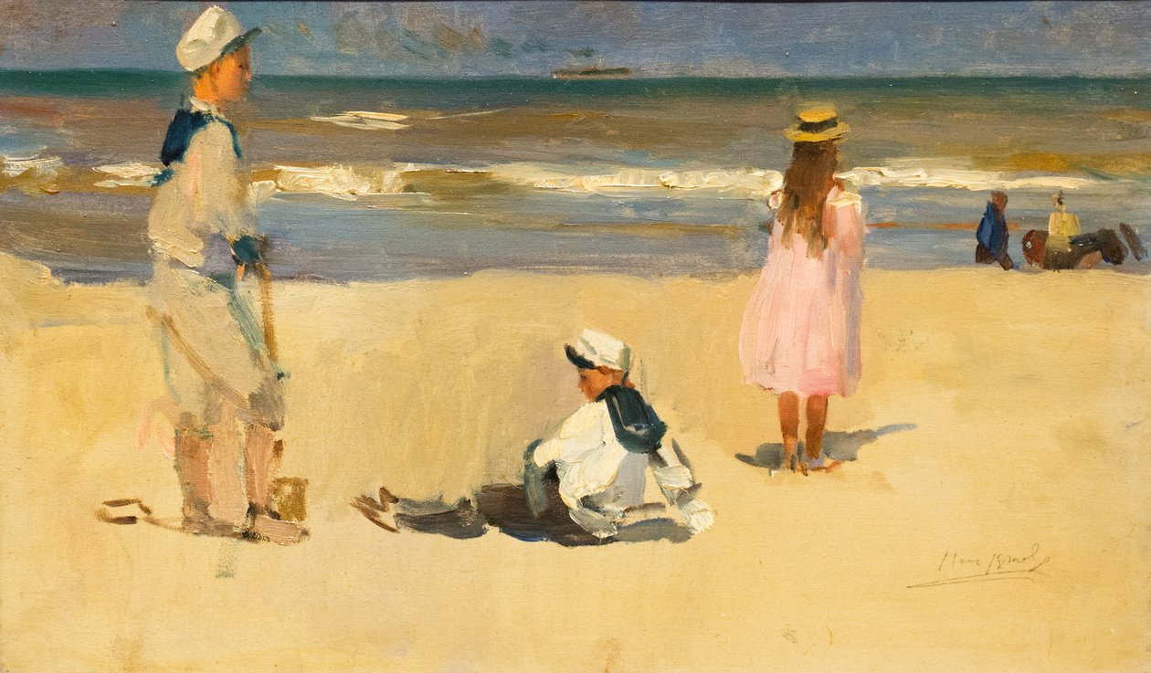ドイツ語：Am Strand 浜辺 作： アイザックイスラエル