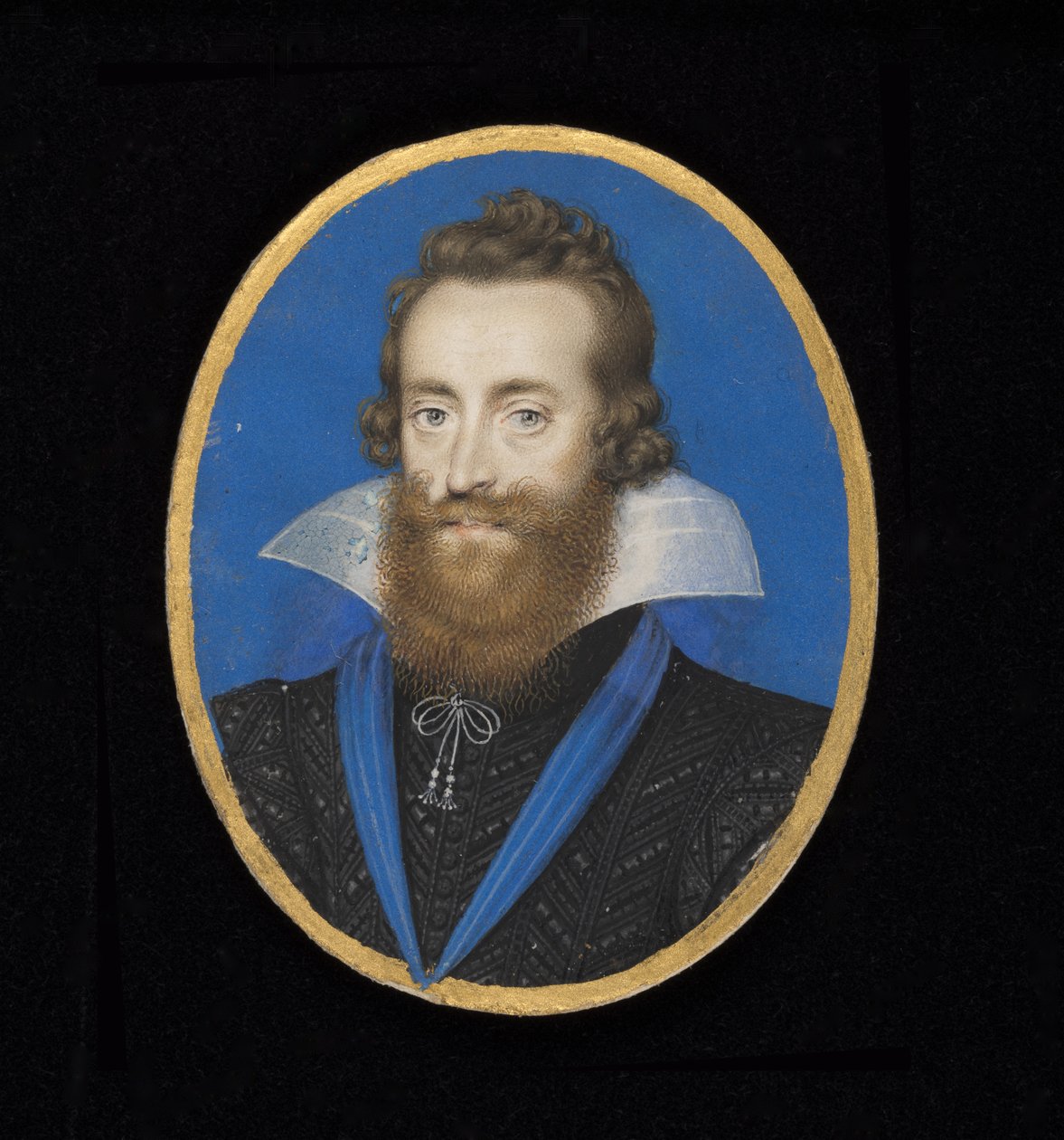 No.3869 Ludovic Stuart、第二レノックス公爵、リッチモンド公爵（1574-1624）（カードのベラムにトイレ） 作： アイザック・オリバー